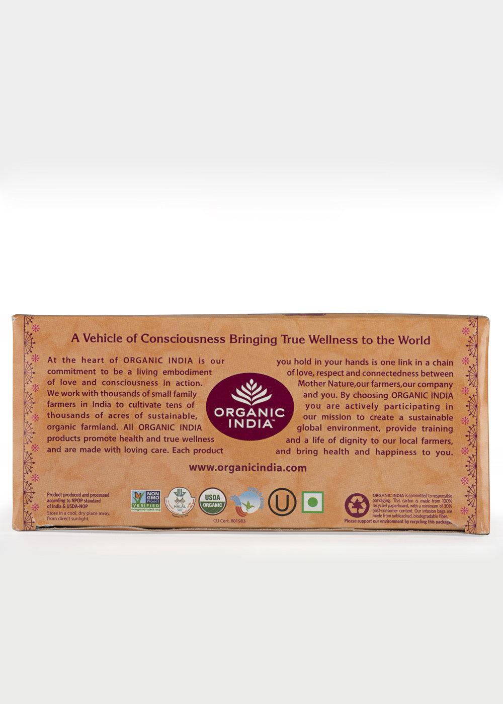 Organic Tulsi Ginger Tea, Organic India (25 teabags)