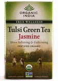 Organic Tulsi Green Jasmine Tea, Organic India (18 teabags)