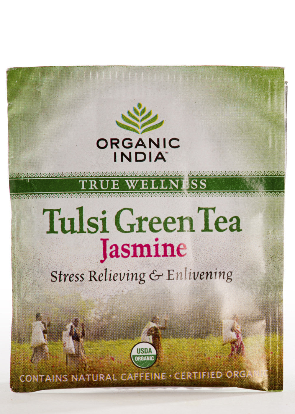 Organic Tulsi Green Jasmine Tea, Organic India (18 teabags)