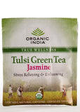 Organic Tulsi Green Jasmine Tea, Organic India (18 teabags)