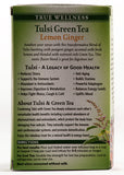 Organic Tulsi Green Lemon Ginger Tea, Organic India (18 teabags)