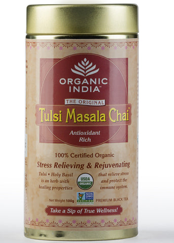 Organic Tulsi Masala Tea, Organic India (100gm)