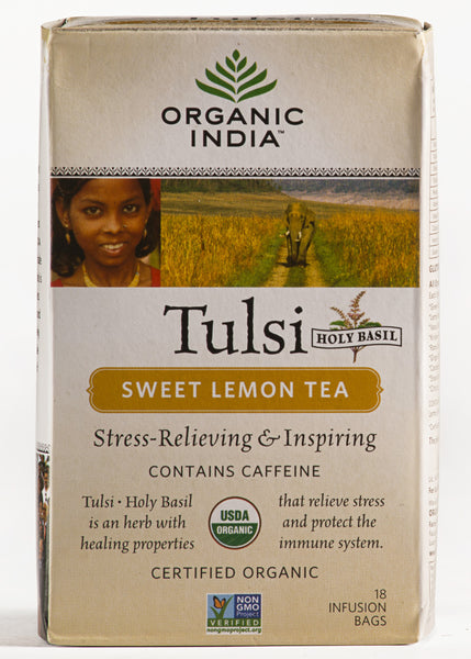 Organic Tulsi Sweet Lemon Tea, Organic India (18 teabags)