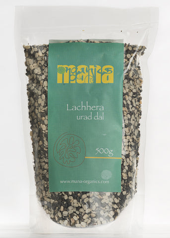 Organic Urad Dal Chhilka (Split Black Gram With Skin),  Mana Organics (500gm)