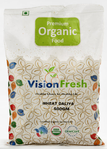 Organic Wheat Dalia, Vision Fresh (500gm)