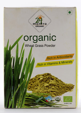 Organic Wheat Grass Powder, 24 Mantra (100gm)