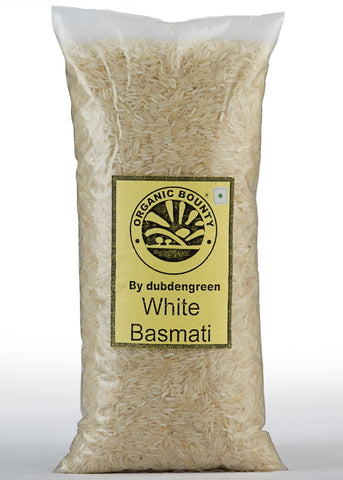 Organic White Basmati Rice, Dubdengreen (1kg)